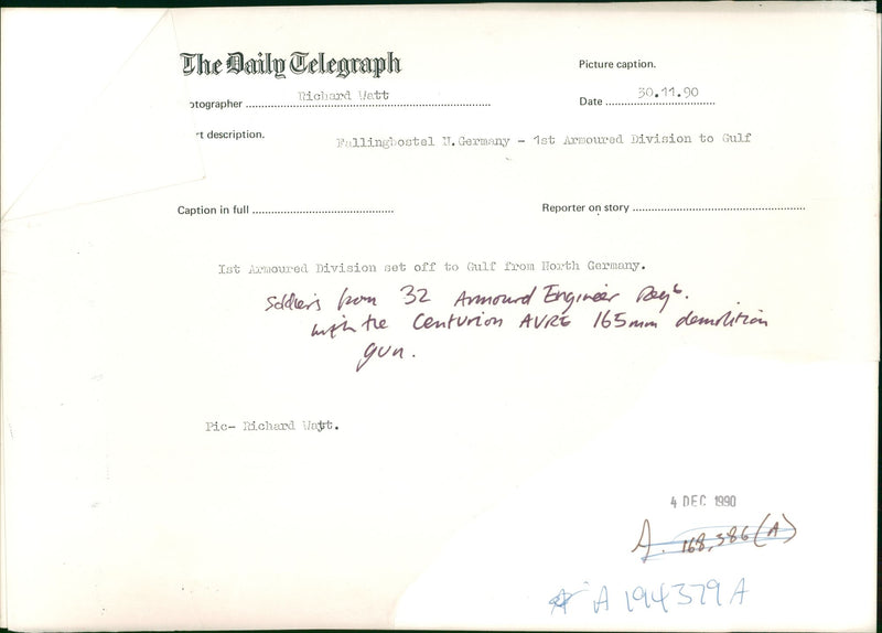 Invasion of Kuwait. - Vintage Photograph