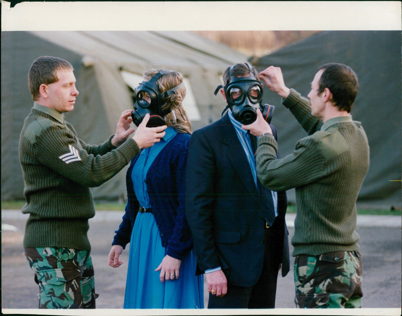 two reservist volunteers. - Vintage Photograph