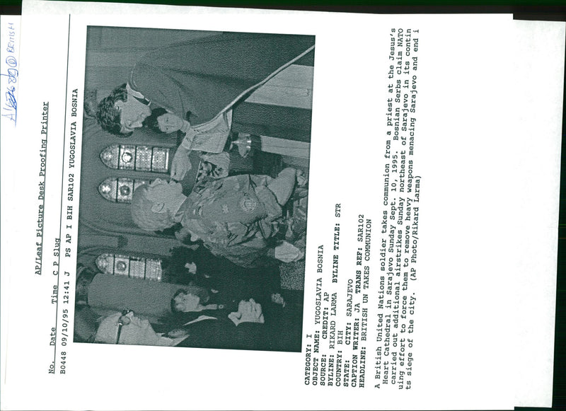 British UN soldier. - Vintage Photograph