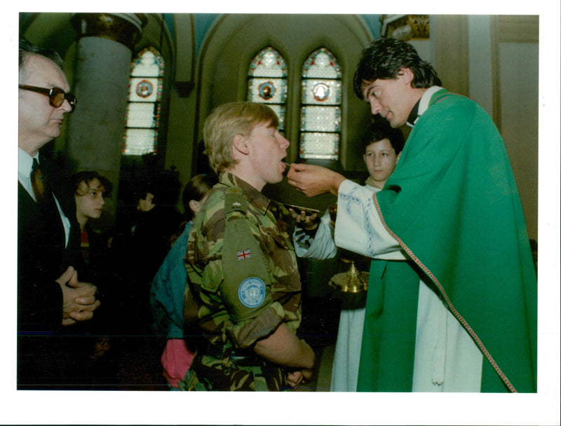 British UN soldier. - Vintage Photograph