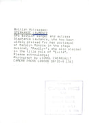 Stephanie Lawrence, British singer, music artist and actress - Vintage Photograph