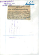 King Gustaf VI Adolf talks with Queen Elizabeth at the big flower show in Chelsea. - Vintage Photograph