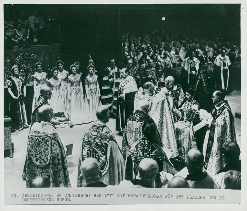 Queen Elizabeth II's crown - Vintage Photograph