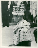Prince Philip, Duke of Edinburgh under the crown of Queen Elizabeth - Vintage Photograph