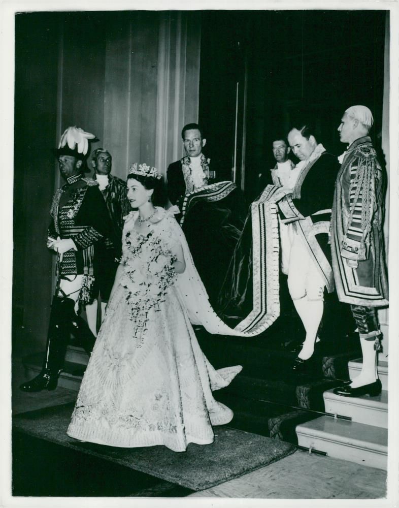 Queen Elizabeth II's crown - Vintage Photograph