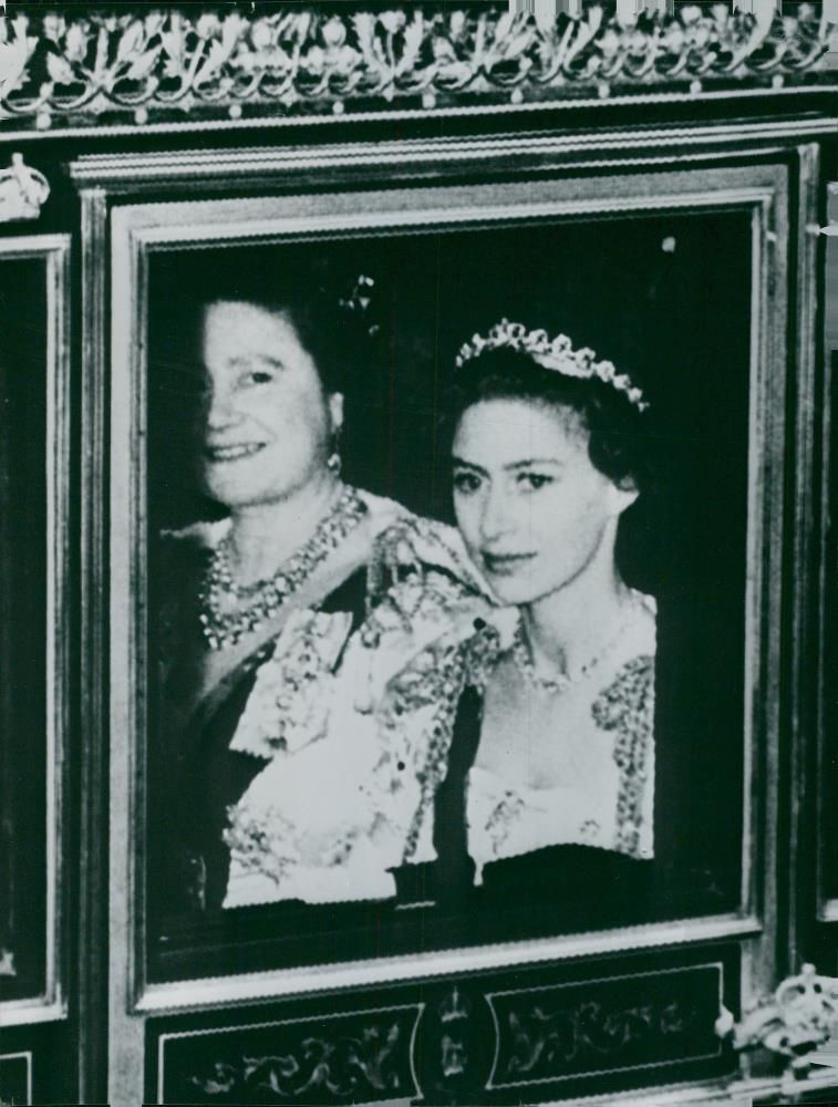 Queen Elizabeth II and Queen Mother - Vintage Photograph