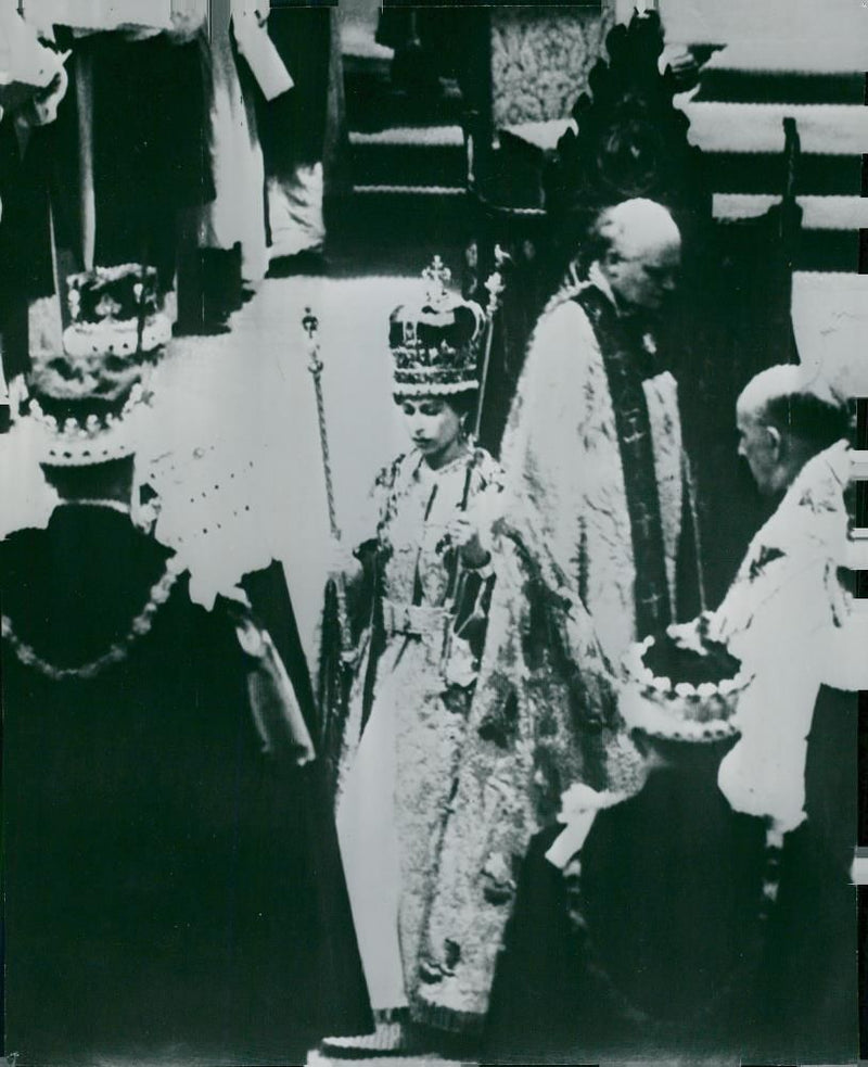 Queen Elizabeth II's crown - Vintage Photograph