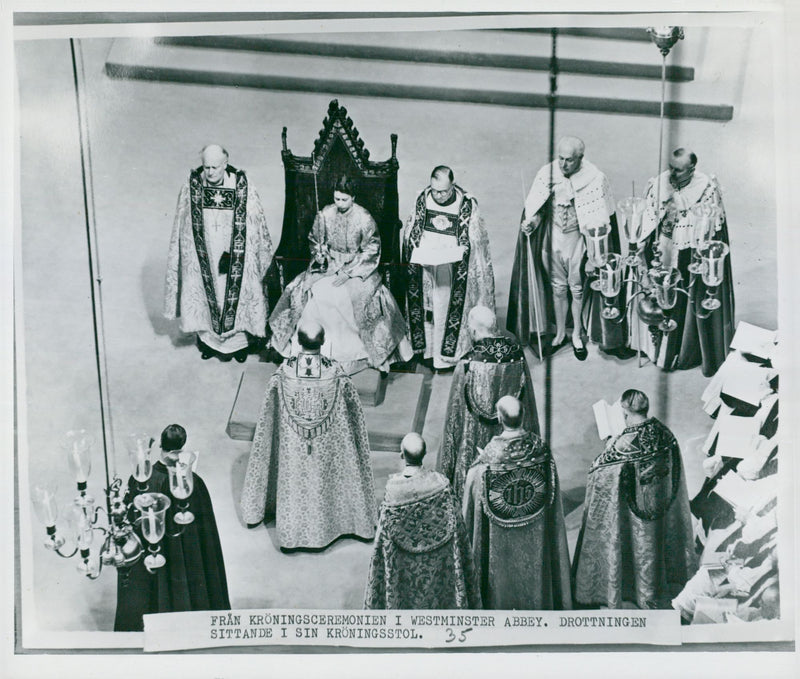 Queen Elizabeth II's crown - Vintage Photograph