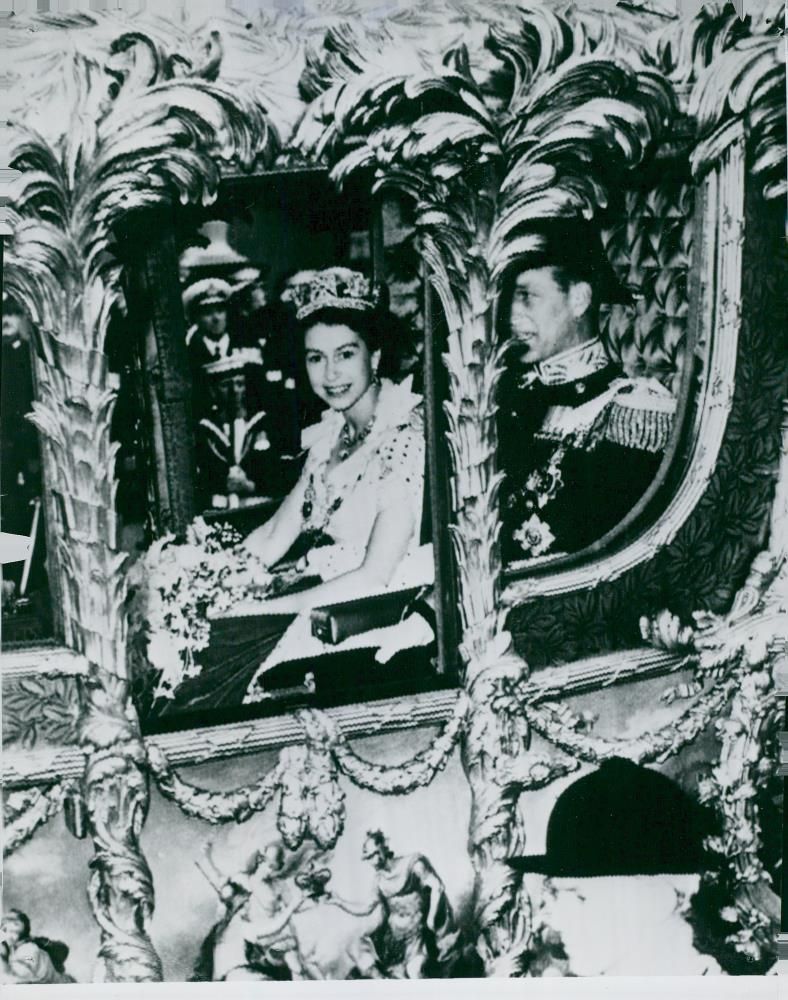 Queen Elizabeth II's crown - Vintage Photograph