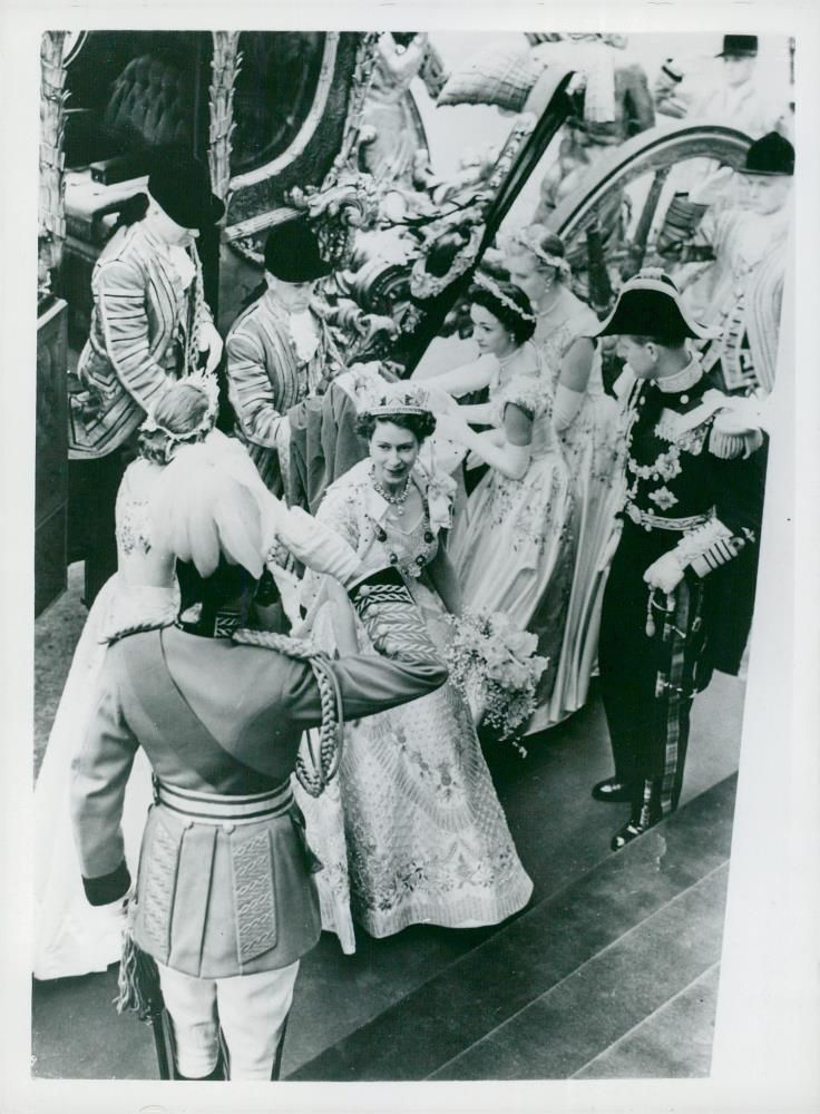 Queen Elizabeth II's crown - Vintage Photograph