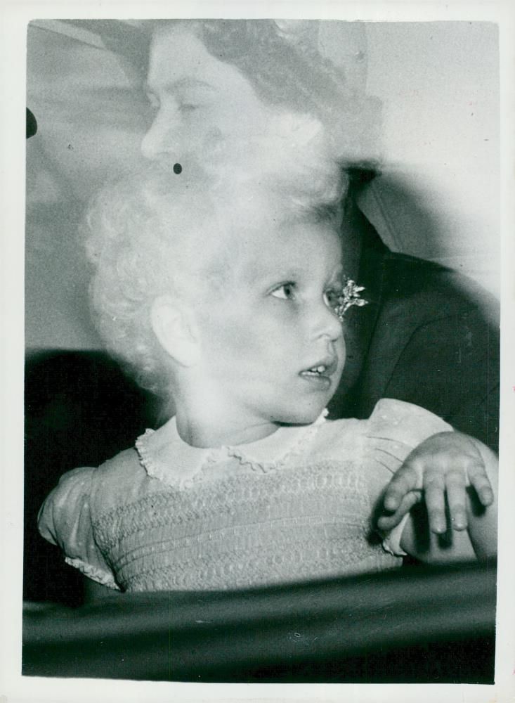 Princess Anne and Queen Elizabeth on their way to Scotland - Vintage Photograph