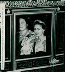 Queen Elizabeth and Princess Margaret on their way to Westminster Abbey - Vintage Photograph