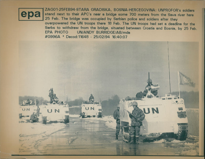 CroatâBosniak War - Vintage Photograph