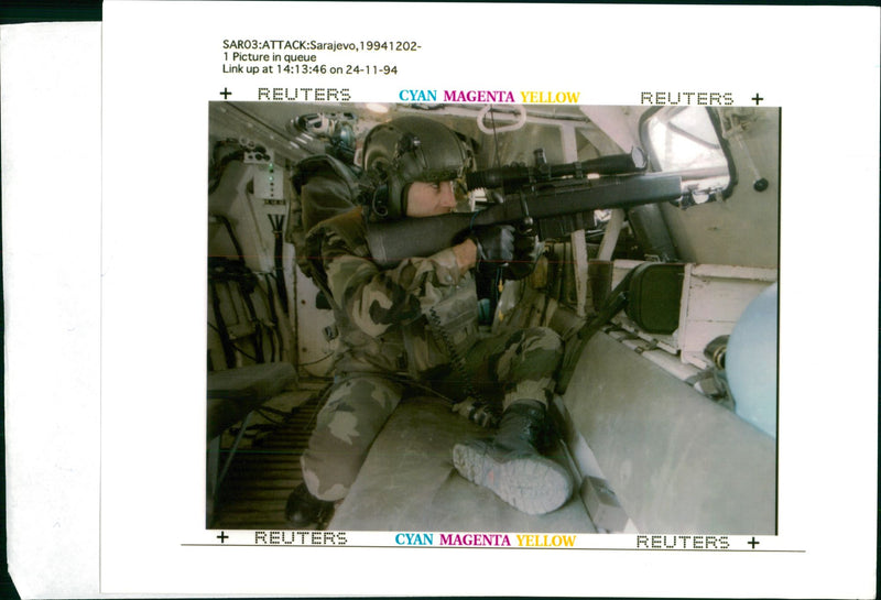 CroatâBosniak War - Vintage Photograph