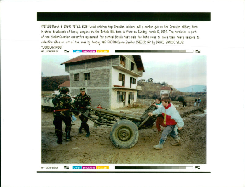 CroatâBosniak War - Vintage Photograph