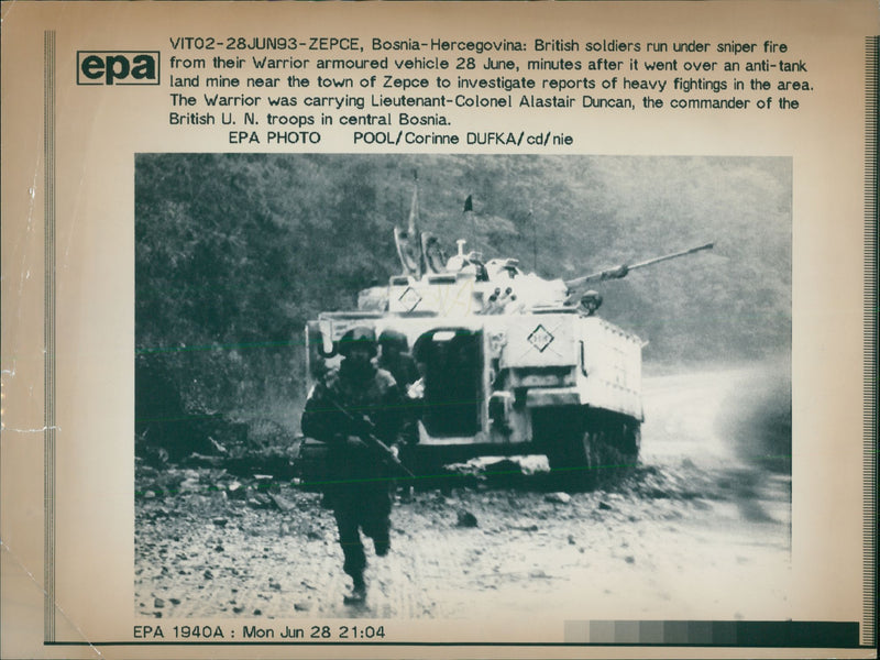 CroatâBosniak War - Vintage Photograph