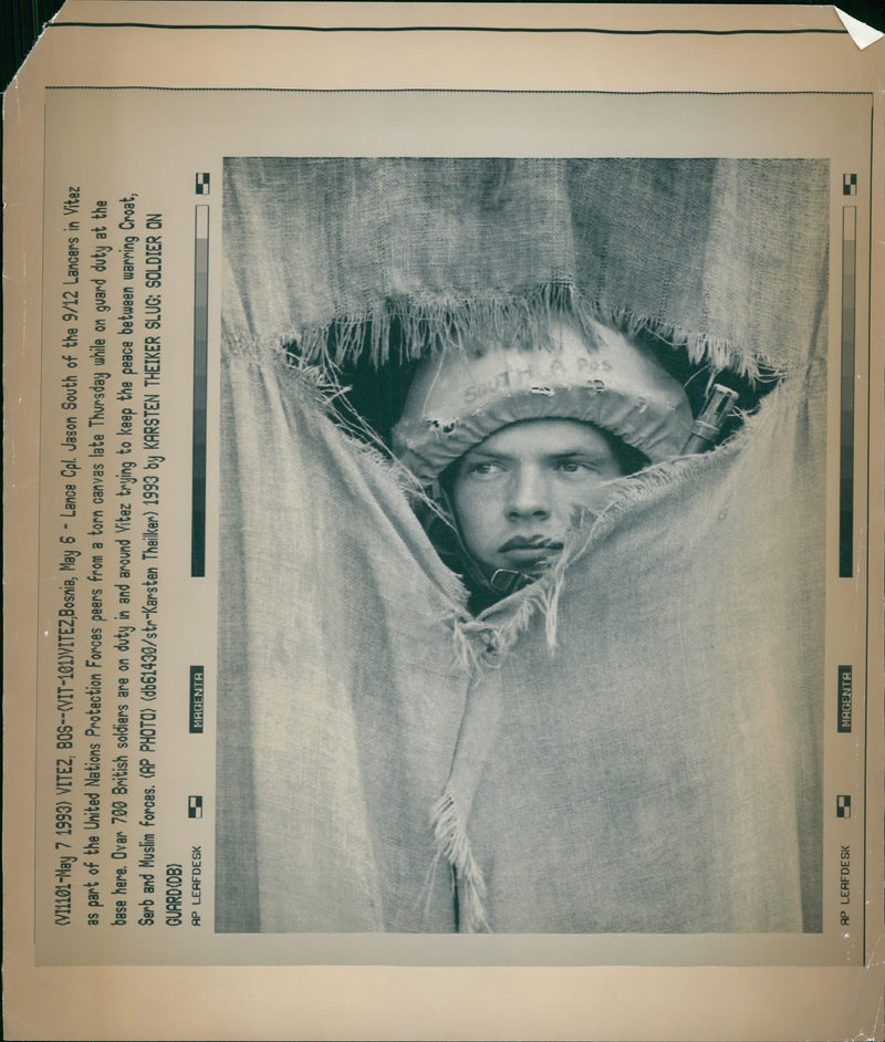 Croat–Bosniak War - Vintage Photograph