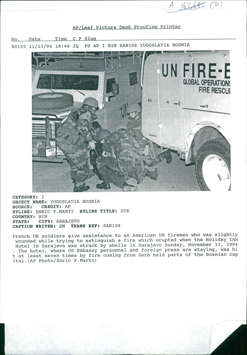 CroatâBosniak War - Vintage Photograph