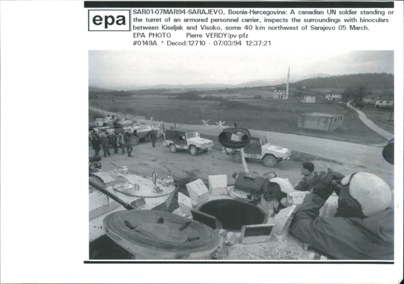 CroatâBosniak War - Vintage Photograph