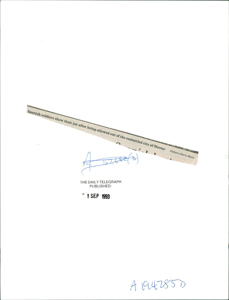 CroatâBosniak War - Vintage Photograph