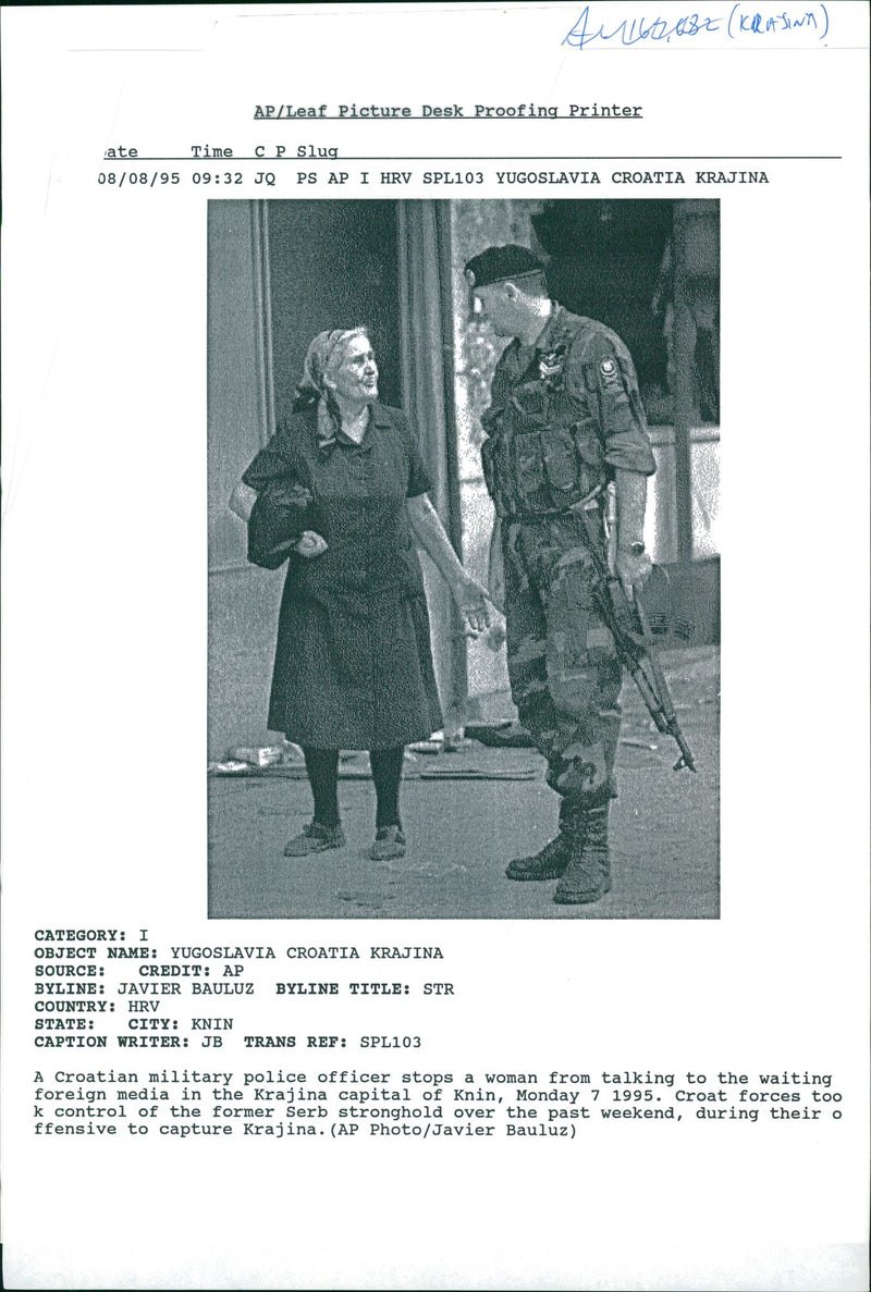 Republic of Serbian Krajina State. - Vintage Photograph