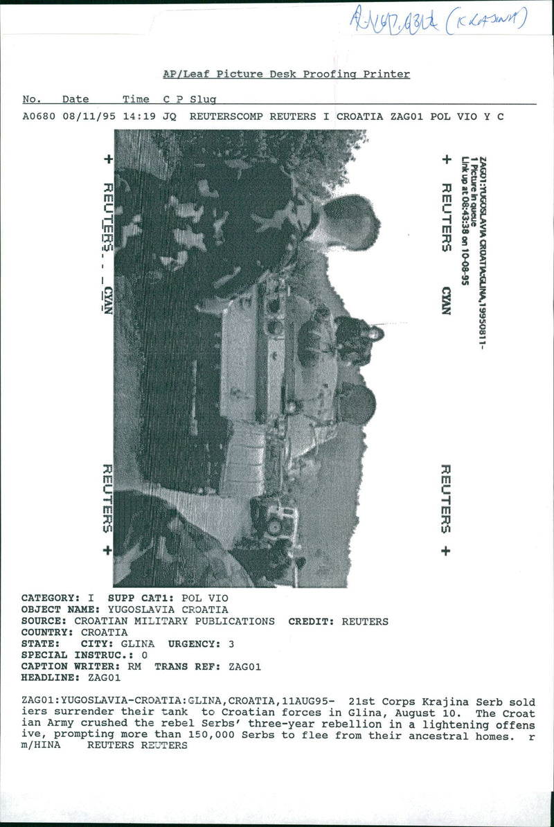 Republic of Serbian Krajina State. - Vintage Photograph