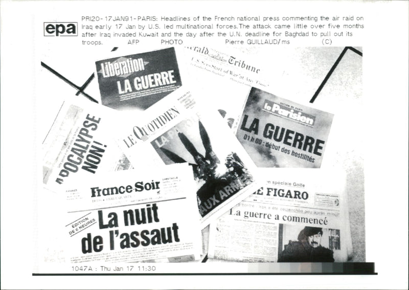 Invasion of Kuwait - Vintage Photograph