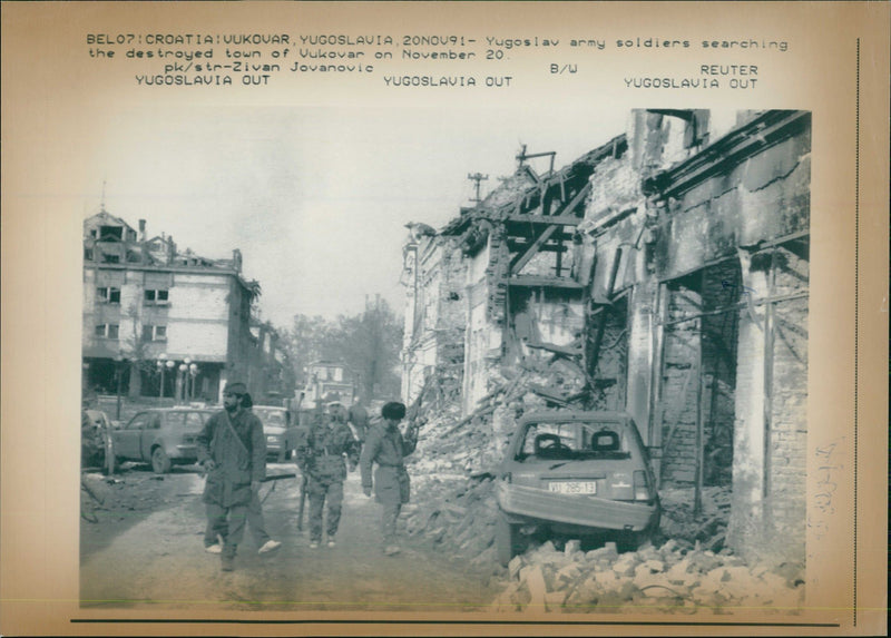 Battle of Vukovar - Vintage Photograph