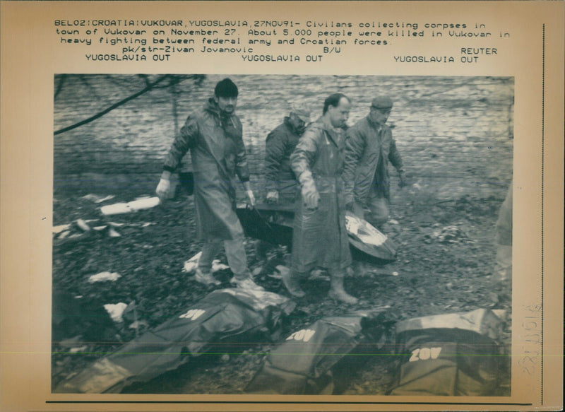Battle of Vukovar - Vintage Photograph
