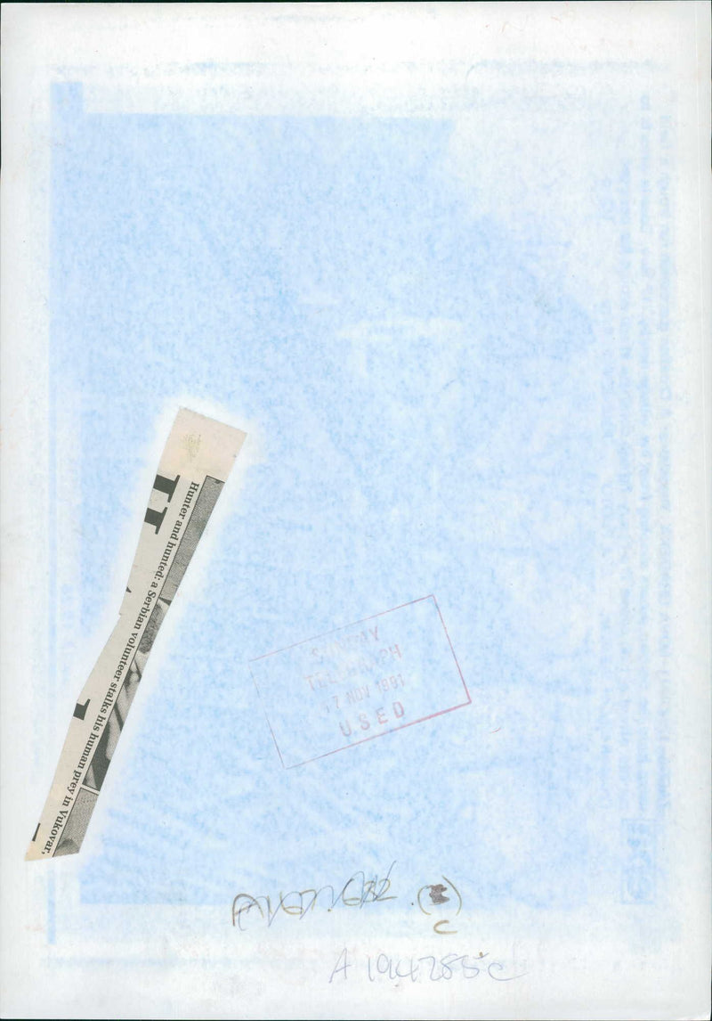 Hunter and hunted. - Vintage Photograph