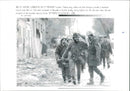 A Yugoslav unit enters Vukovar. - Vintage Photograph