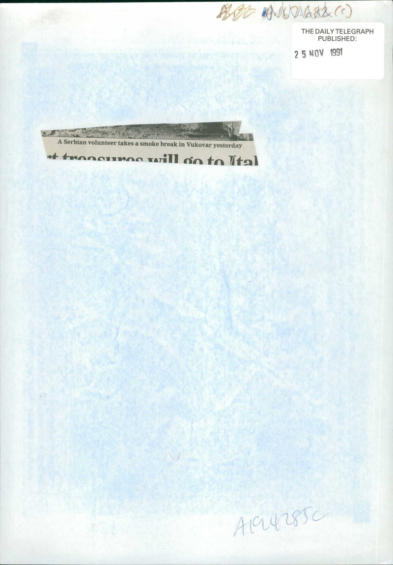 A Serbian volunteer. - Vintage Photograph