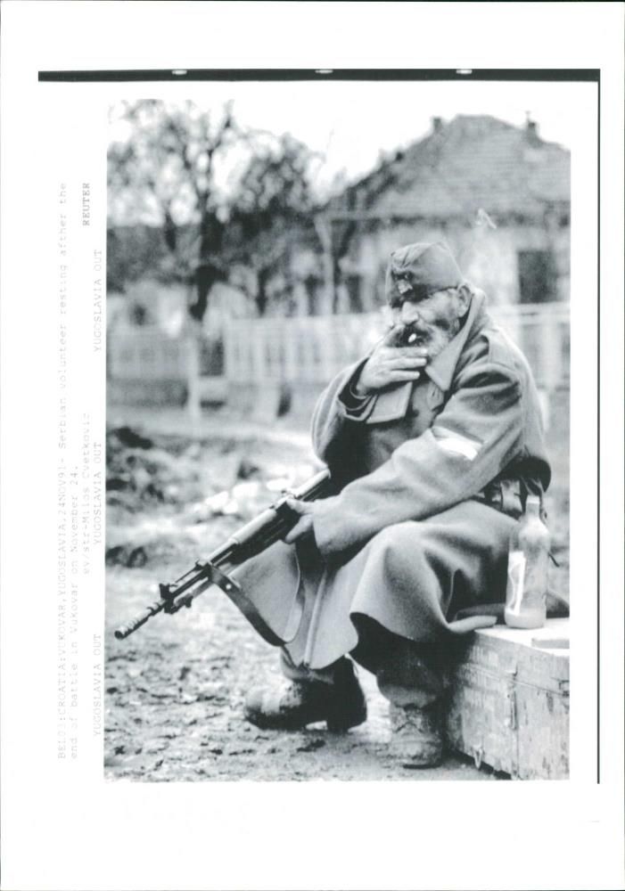 A Serbian volunteer. - Vintage Photograph