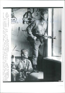 Yugoslav army soldiers in action. - Vintage Photograph