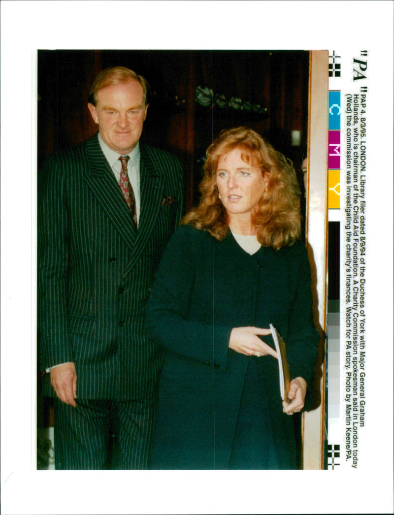 Duchess of York with General Graham Hollad - Vintage Photograph