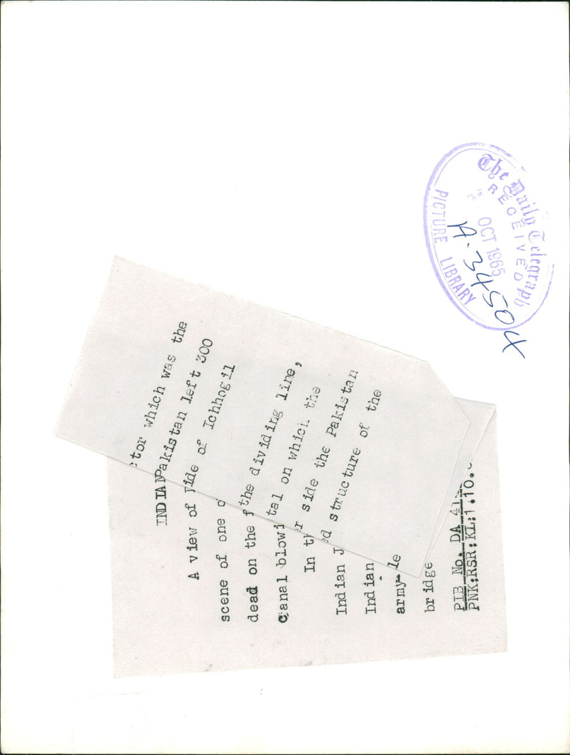 Indo-Pakistani wars and conflicts - Vintage Photograph