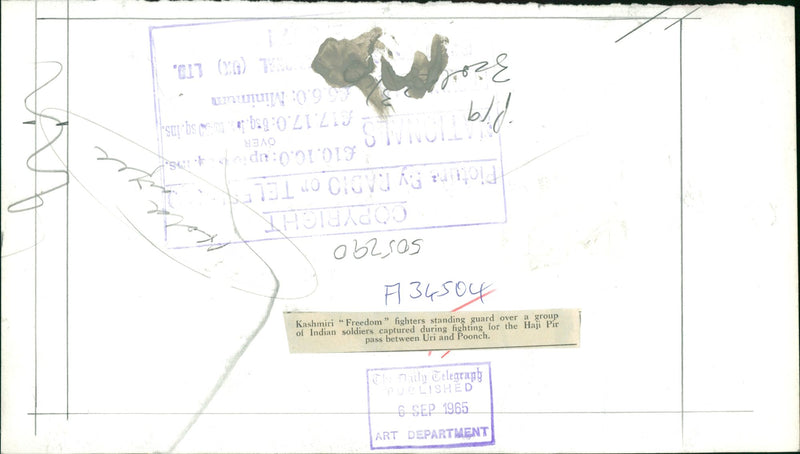 Kashimiri "freedom" fighters. - Vintage Photograph