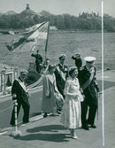 Queen Elizabeth, King Gustaf VI Adolf, Queen Louise and Prince Philip - Vintage Photograph