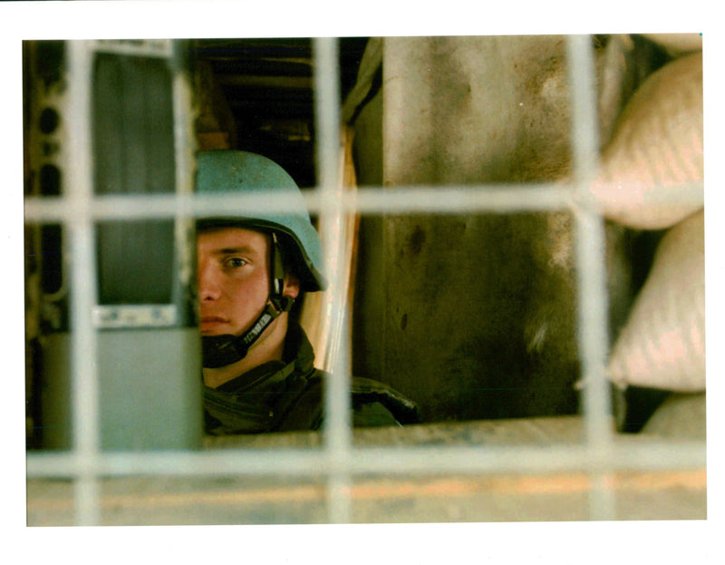 A French UN Soldier. - Vintage Photograph
