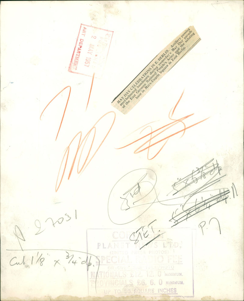 Germany: Berlin May Day Parade - Vintage Photograph