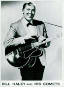 USA rock musician Bill Haley, and His Comets - Vintage Photograph