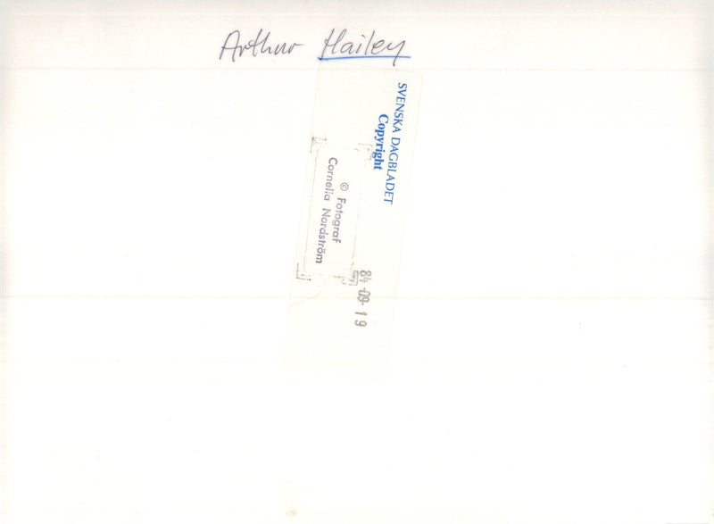 Arthur Hailey författare - Vintage Photograph