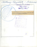 Queen Elizabeth and King Frederik go through Copenhagen in 1957 - Vintage Photograph