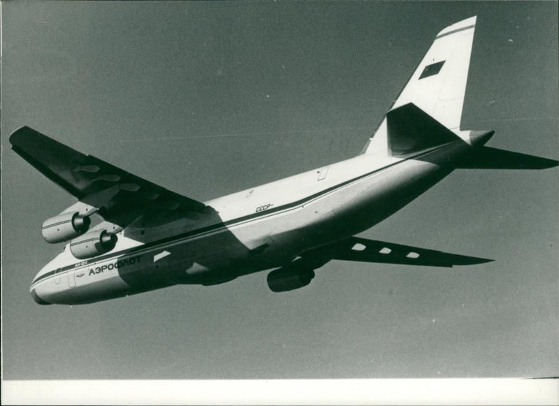 The AN-124 Cargo Plane Soviet Aircraft - Vintage Photograph