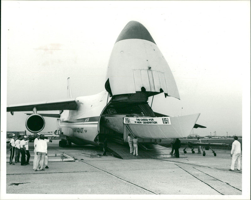 Russian cargo carrier, the Antonov 124 - Vintage Photograph