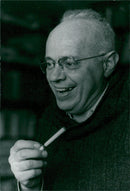 Polish writer Stanislaw Lem - Vintage Photograph