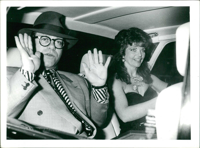 Elton John with Renata - Vintage Photograph
