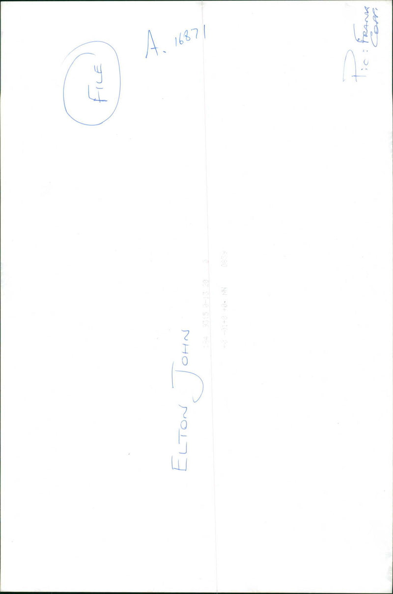 Elton John - Vintage Photograph