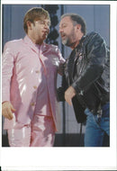 Elton John with Billy Joel - Vintage Photograph