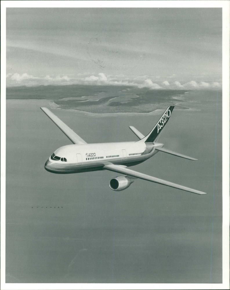 The Airbus A320 - Vintage Photograph